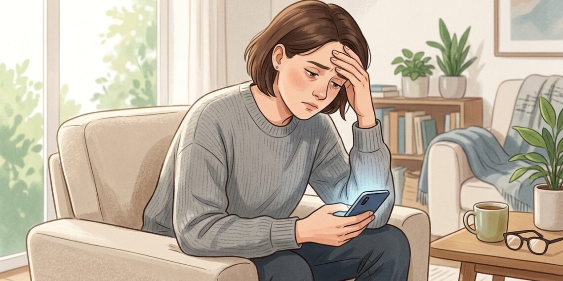 Olhos cansados, visão embaçada e dor de cabeça podem aparecer após longos períodos de leitura ou uso de telas.