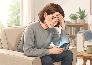 Olhos cansados, visão embaçada e dor de cabeça podem aparecer após longos períodos de leitura ou uso de telas.