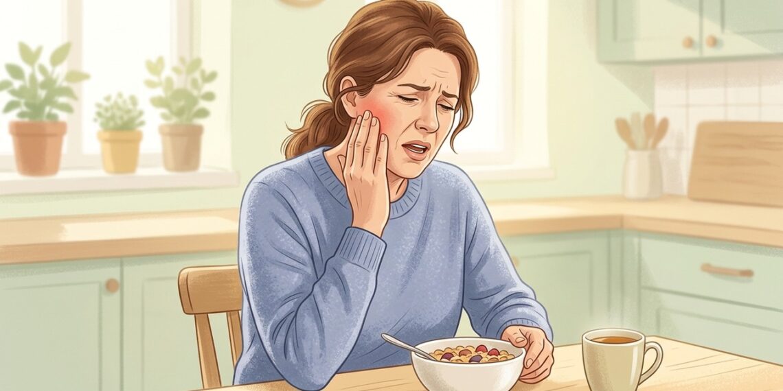 Estalos com dor ao mastigar podem indicar sobrecarga da articulação temporomandibular.