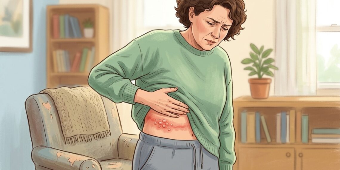 Queimação seguida de bolhinhas em um lado do corpo pode ser sinal de herpes-zóster.