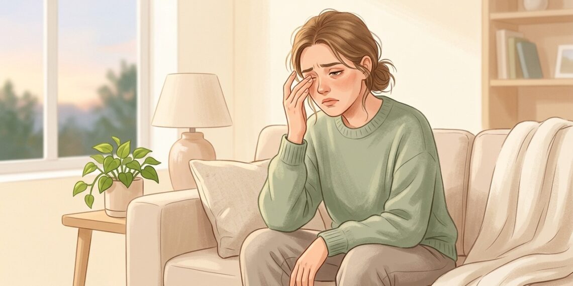 Olhos ardendo no fim do dia podem estar ligados ao ressecamento ocular.