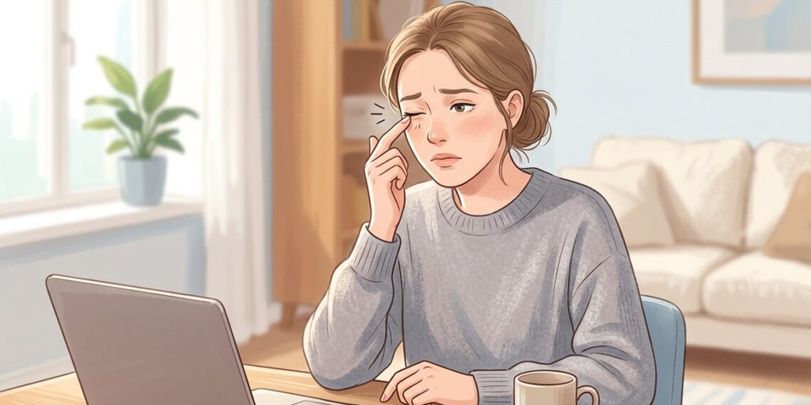 O tremor na pálpebra costuma ser passageiro e pode piorar com estresse, cansaço e excesso de cafeína.