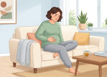 Dor e inchaço abdominal associados a mudanças nas evacuações podem ocorrer na síndrome do intestino irritável.