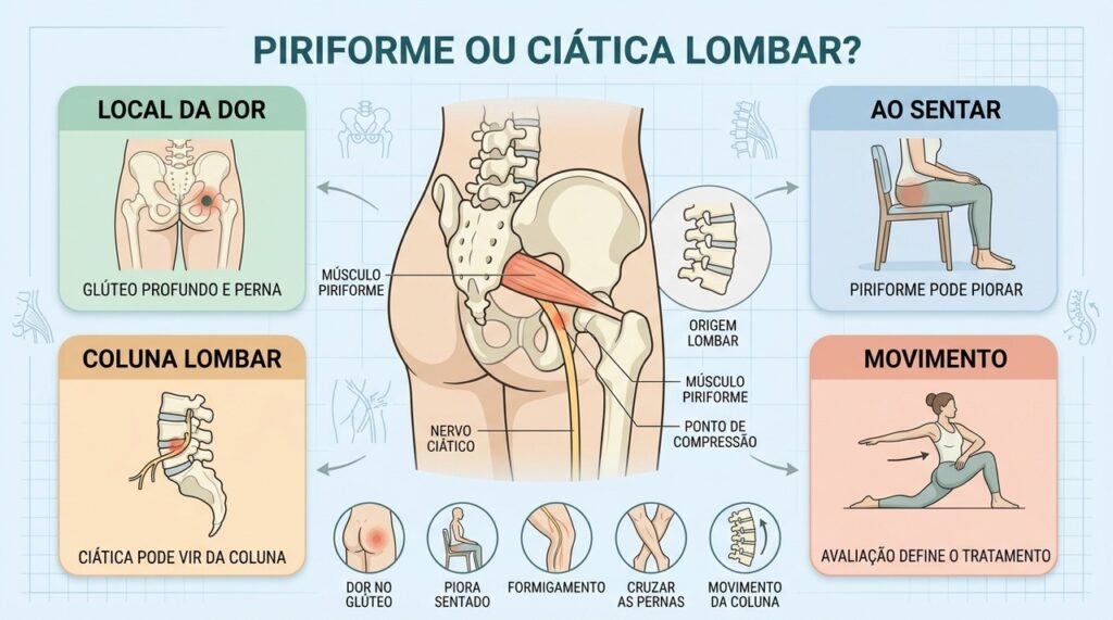 Síndrome do piriforme: o que é e como abordá-la adequadamente para não confundi-la facilmente com a comum ciática