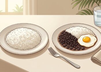 Arroz com ovo e feijão ou arroz sozinho qual refeição sustenta a saciedade por mais tempo?