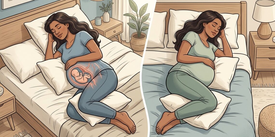 Qual posição é a correta para dormir na gravidez, do lado esquerdo ou do lado direito?
