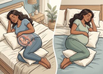 Qual posição é a correta para dormir na gravidez, do lado esquerdo ou do lado direito?