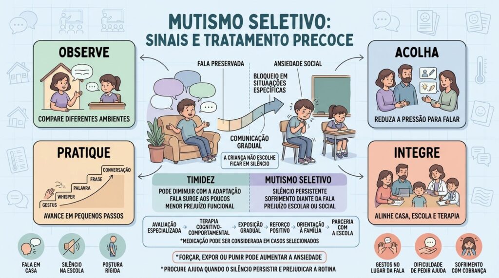 Observação, acolhimento, prática gradual e parceria sustentam o tratamento precoce.
