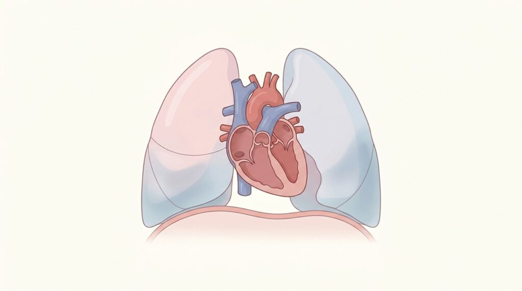 Alterações cardíacas ou pulmonares podem dificultar a respiração quando a pessoa fica deitada.