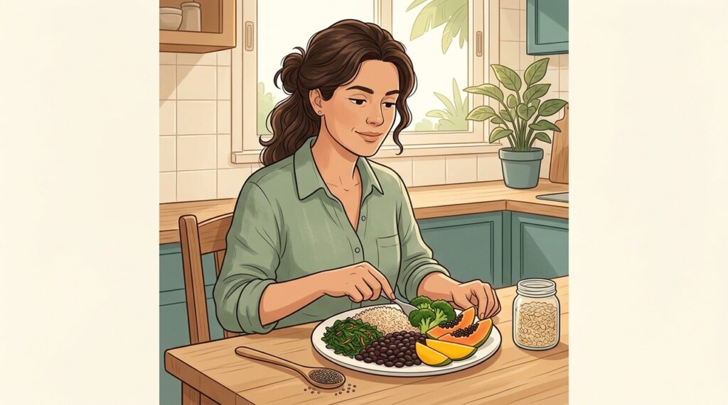 Variar as fontes de fibras facilita alcançar a recomendação diária com alimentos comuns.