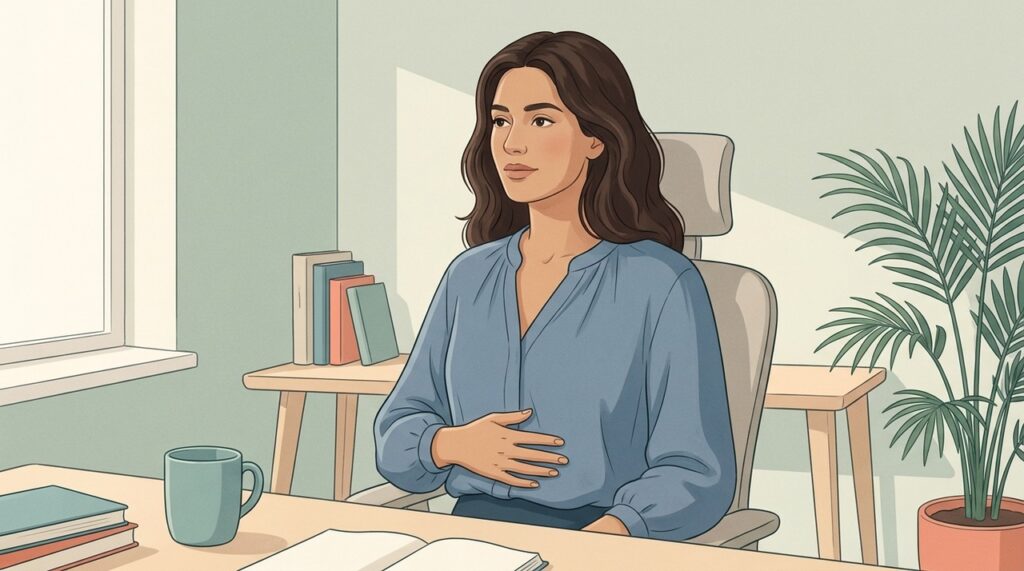 Postura e respiração superficial podem aumentar a necessidade de suspiros espontâneos.
