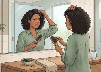 A queda de cabelo não se deve apenas à genética, mas sim ao baixo consumo de proteína e zinco que formam a estrutura do fio