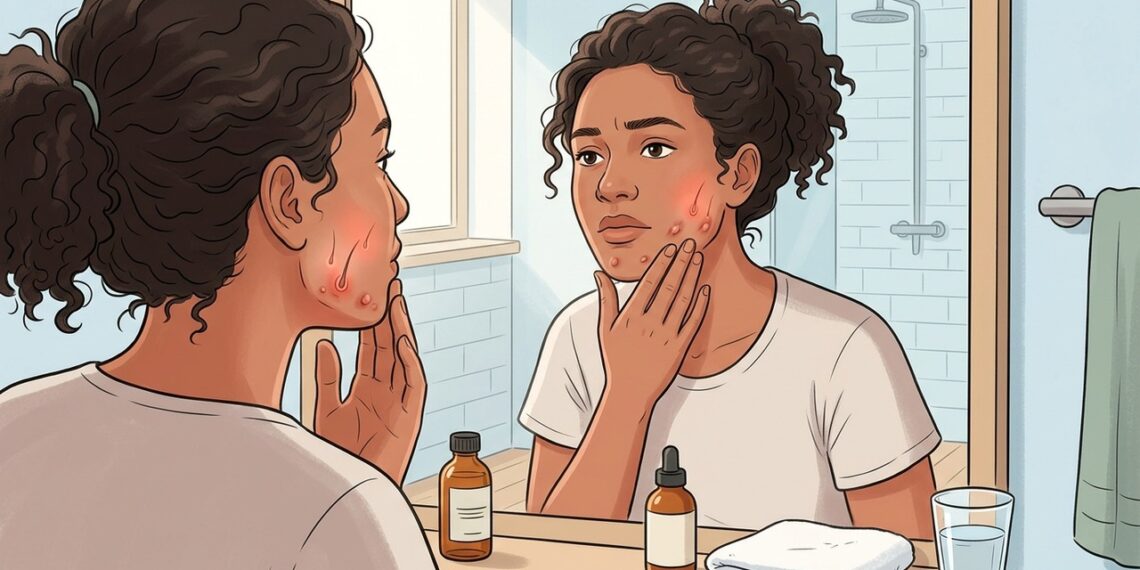 A pele com acne no adulto não se deve apenas à oleosidade, mas também à inflamação crônica provocada pelo desequilíbrio hormonal e alimentar