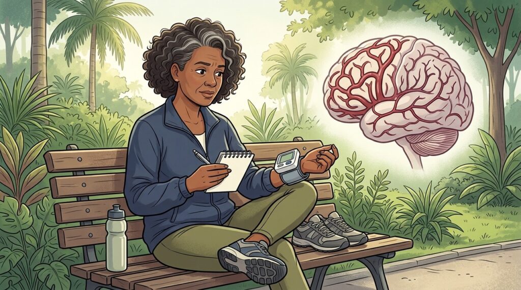Pressão alta e sedentarismo podem comprometer vasos cerebrais e funções cognitivas.