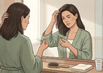 A queda de cabelo não se deve apenas à genética, mas sim à deficiência de ferro e vitamina D que enfraquece o folículo capilar