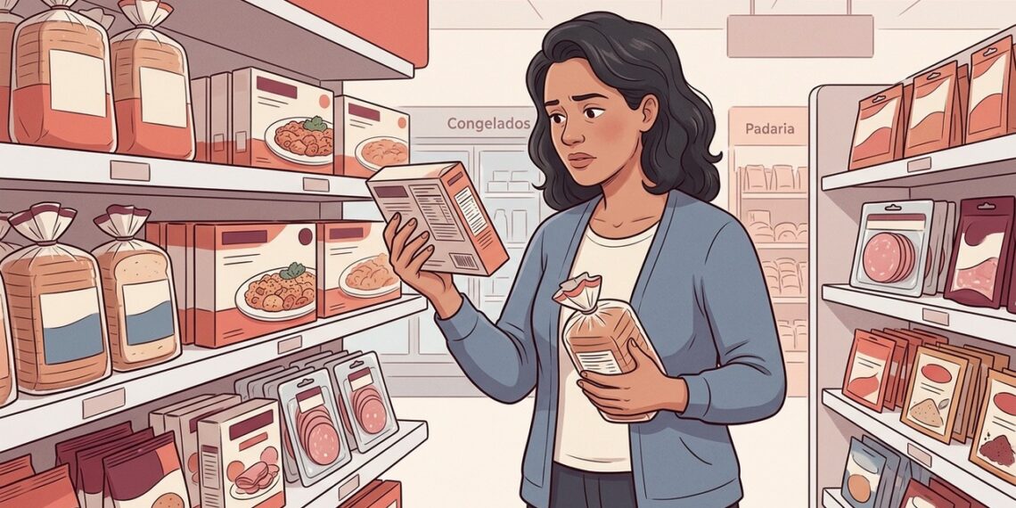 Comida industrializada é uma das principais fontes escondidas de sódio na dieta, mesmo quando não parece salgada
