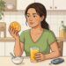 Suco de laranja e laranja inteira oferecem nutrientes parecidos, mas o impacto na glicose é diferente