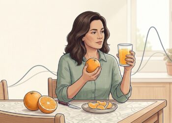 Por que suco natural de fruta pode elevar a glicose mais rápido do que a própria fruta inteira