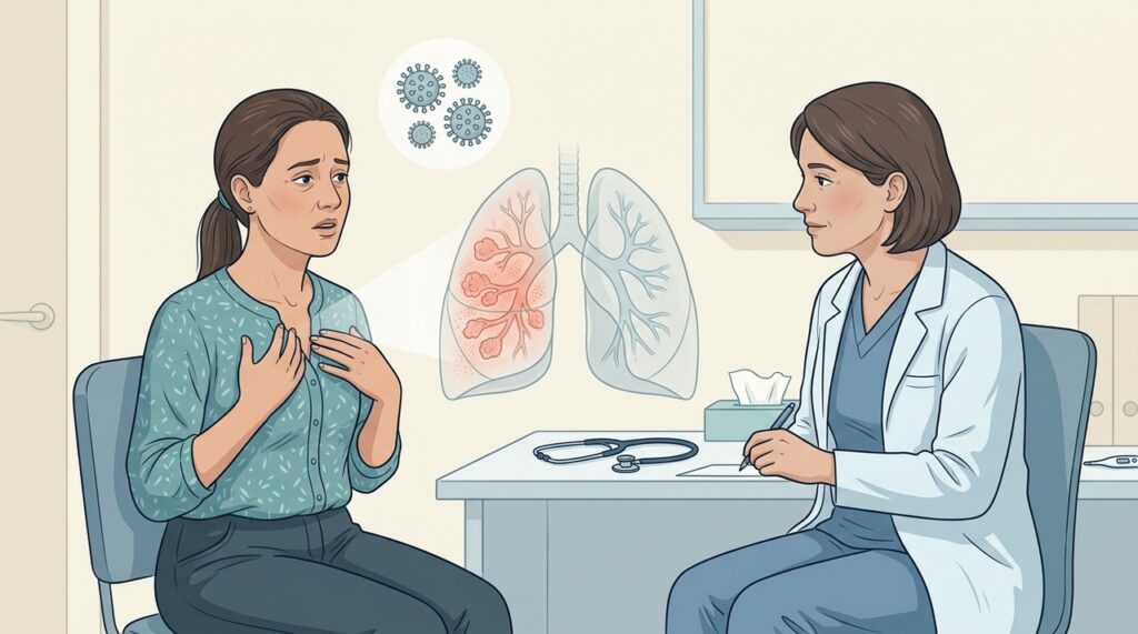 Pneumonia costuma piorar com os dias e causar sintomas respiratórios mais intensos.