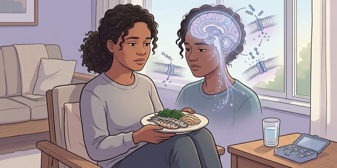 Ômega-3 e depressão: o que um estudo recente investigou sobre sintomas de humor em pessoas com transtorno depressivo maior