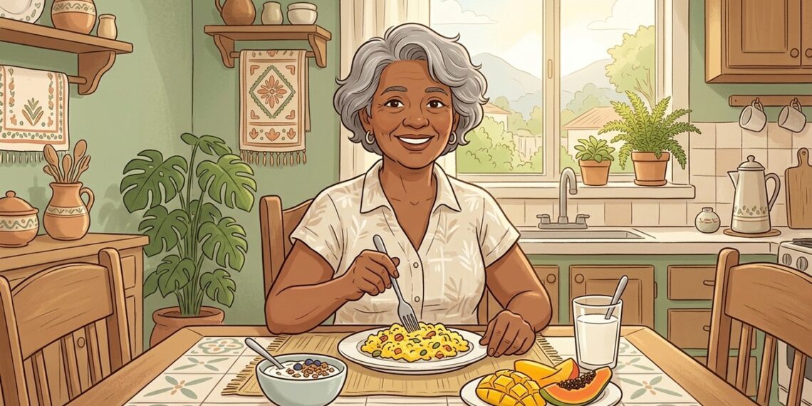 Depois dos 60, comer proteína no café da manhã ajuda mais os músculos do que deixar quase tudo para o jantar?