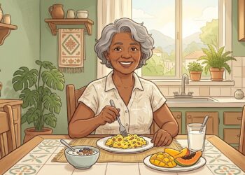 Depois dos 60, comer proteína no café da manhã ajuda mais os músculos do que deixar quase tudo para o jantar?