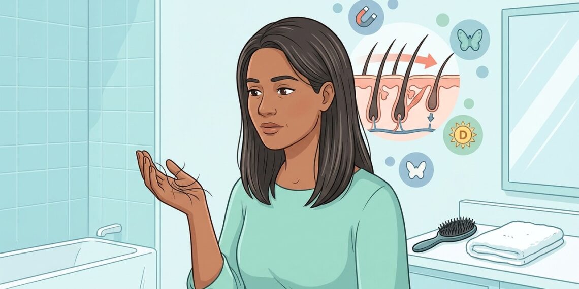 Perder cabelo em quantidade acima do normal ao lavar ou pentear pode ser um sinal precoce de deficiência nutricional ou alteração da tireoide que exige investigação