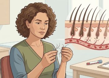 A queda de cabelo intensa não é causada só pela genética, mas por deficiências nutricionais que afetam o folículo capilar