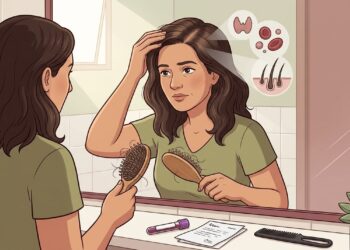 A queda de cabelo em mulheres adultas não se deve apenas ao estresse, mas sim, na maioria, a fatores como deficiência de ferro ou alterações da tireoide