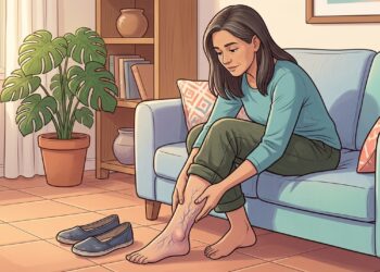 Tornozelos inchados e veias aparentes podem estar ligados a varizes. Entenda quais sinais reforçam a suspeita e quando buscar avaliação médica.