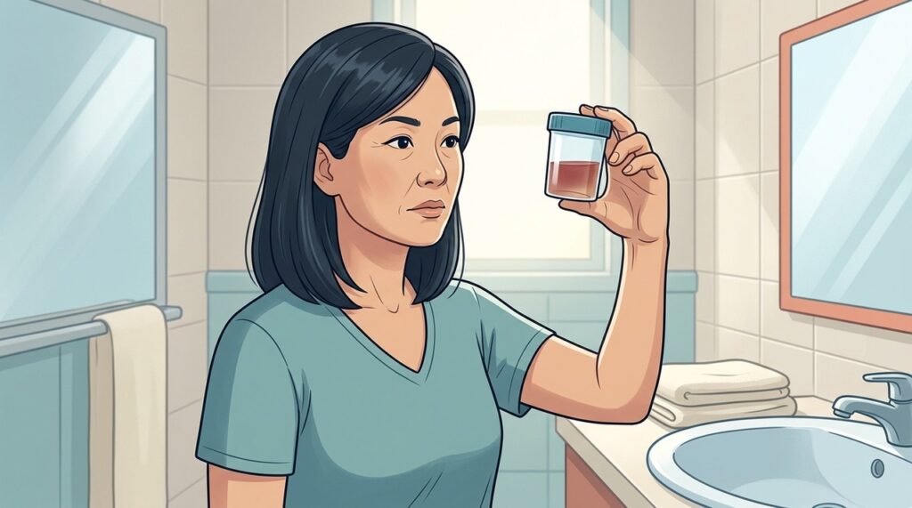 Sangue visível na urina pode surgir sem ardência, cólica ou outro incômodo.