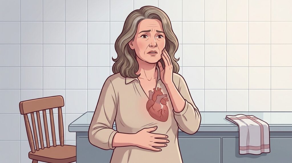Dor na mandíbula e sensação de indigestão também podem indicar um infarto.