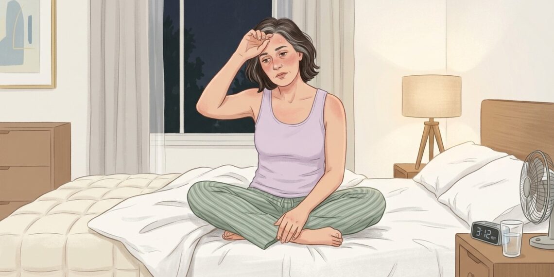 Calorões, alterações no sono e menstruação irregular podem aparecer durante a perimenopausa.