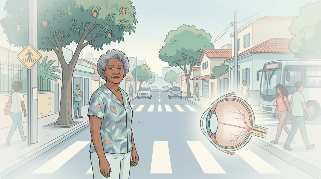 Perder visão periférica aos poucos pode ser um dos primeiros sinais percebidos do glaucoma.