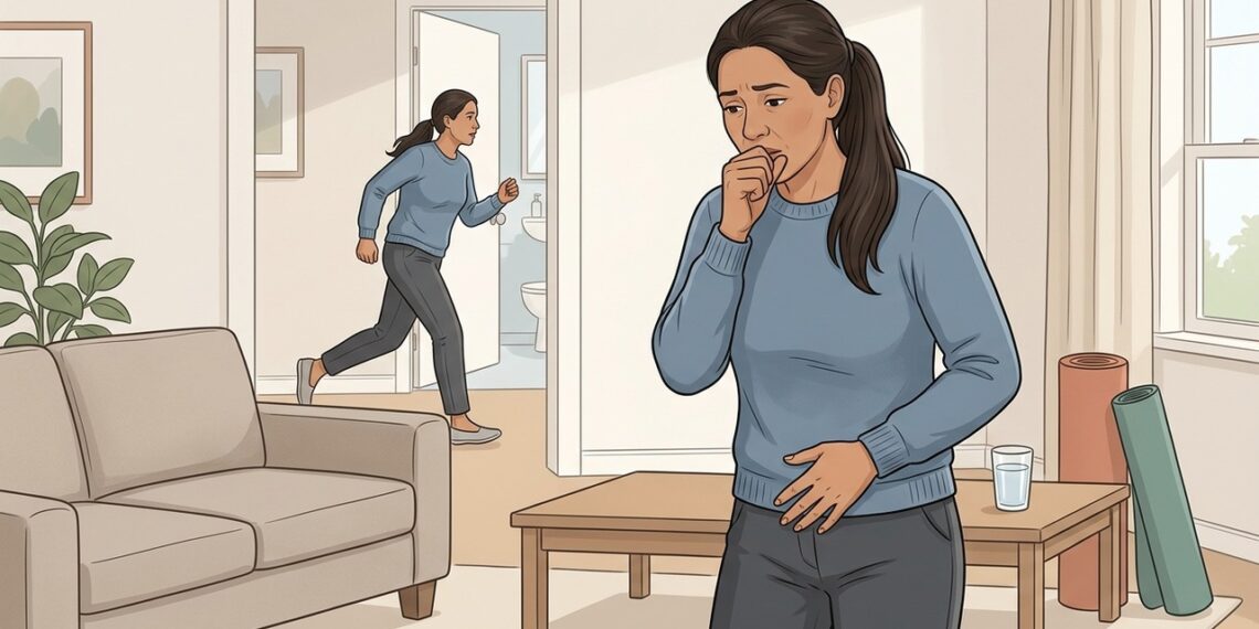 A vontade de urinar vem de repente e o escape acontece antes de chegar ao banheiro? Esse padrão é diferente do vazamento ao tossir