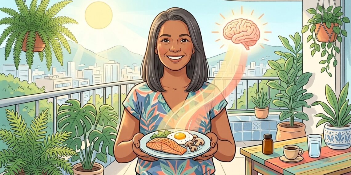 Sol, alimentação ou cápsula: como o corpo obtém vitamina D e o que isso muda no cérebro