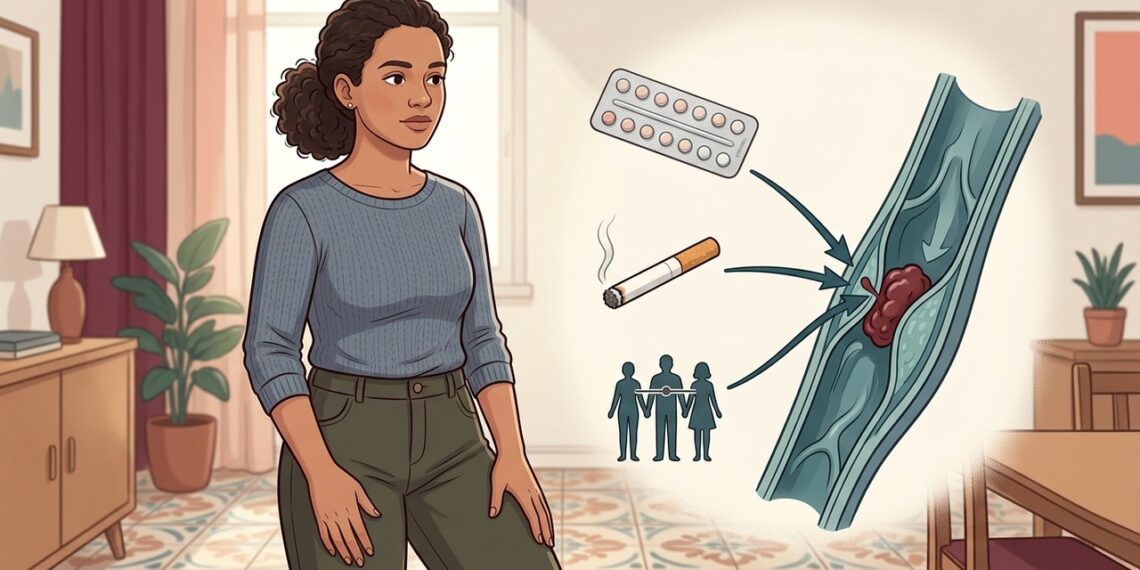 Anticoncepcional, tabagismo e histórico familiar formam uma combinação que eleva o risco de trombose em mulheres jovens