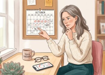 Mudanças no intervalo e na intensidade da menstruação podem surgir durante a transição para a menopausa.