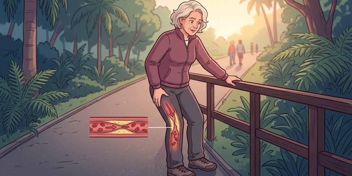 Sentir dor nas pernas ao caminhar e alívio ao parar com frequência pode ser um dos primeiros sinais de doença arterial periférica
