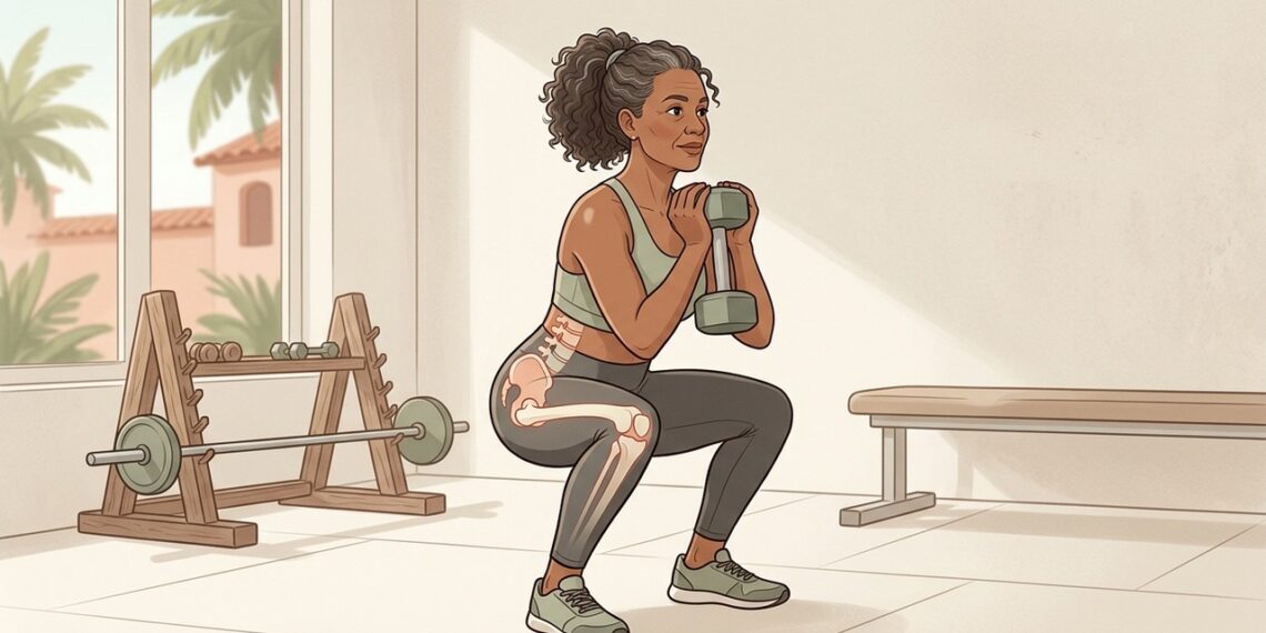 Exercício de força e ossos: o que um estudo recente investigou sobre densidade mineral óssea em mulheres na pós-menopausa
