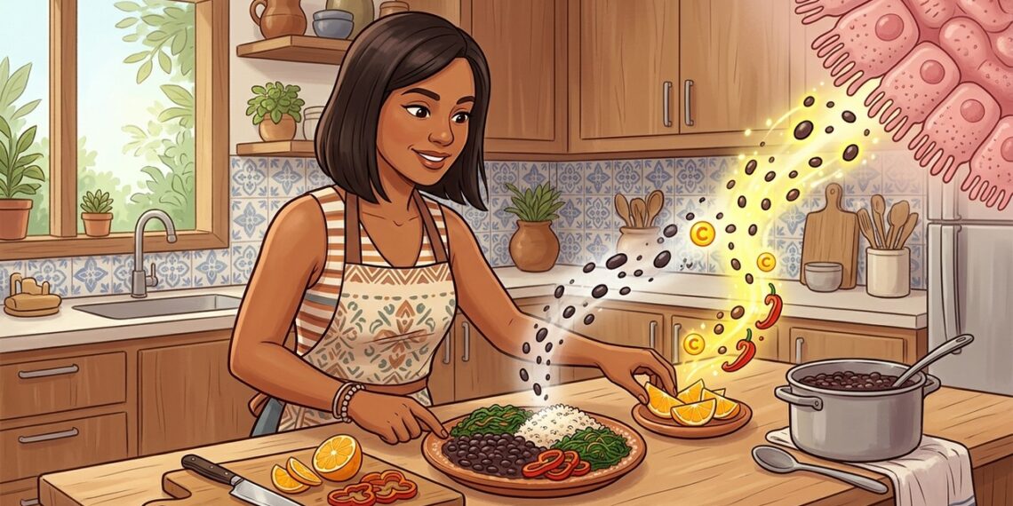 A anemia não se deve apenas à falta de ferro, mas sim ao baixo consumo de vitamina C, que aumenta a absorção do mineral no intestino