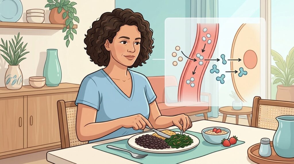 Alimentos ricos em fibras ajudam a manter a glicose mais estável.