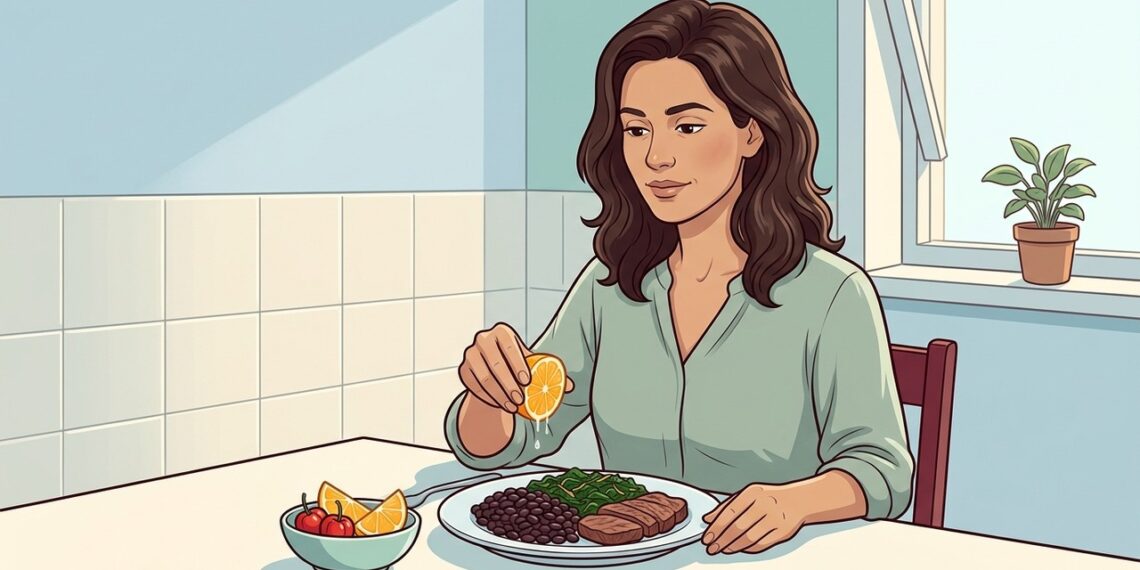 A anemia em mulheres e idosos não é causada apenas pela falta de ferro na dieta, mas também pela baixa ingestão de vitamina C, que melhora a absorção do mineral no intestino