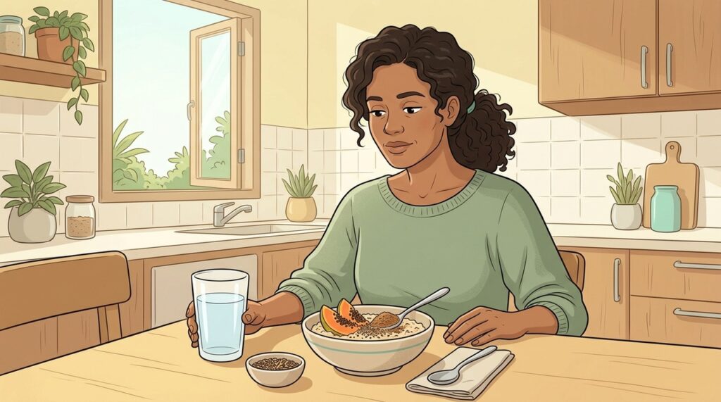 Hidratação adequada potencializa os efeitos de uma alimentação rica em fibras.