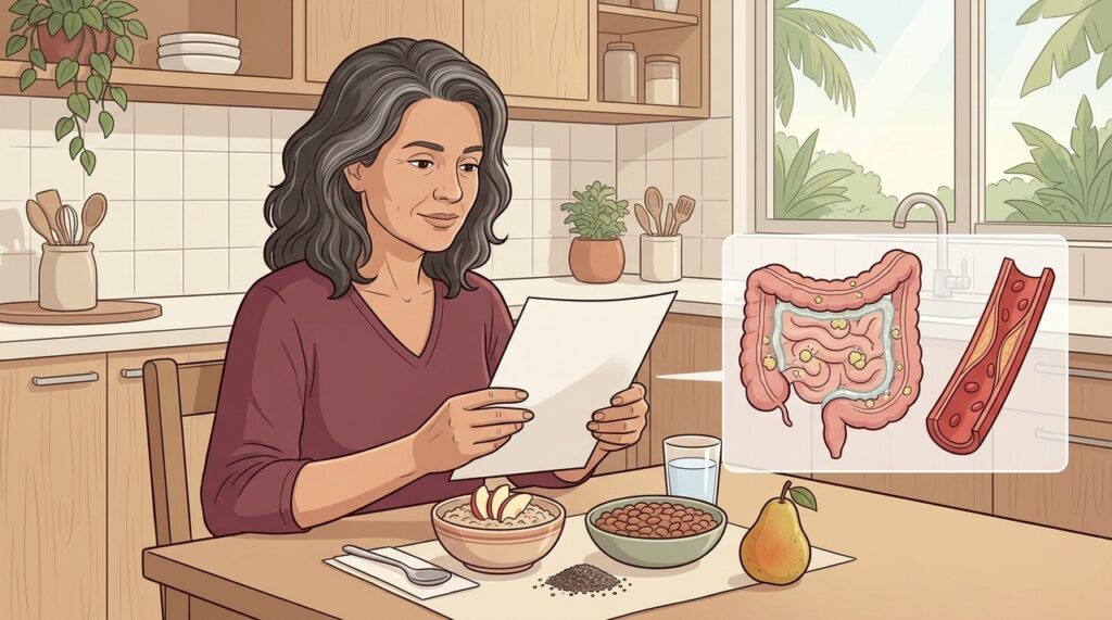 Aveia, feijão e frutas contribuem para uma alimentação voltada ao controle do LDL.