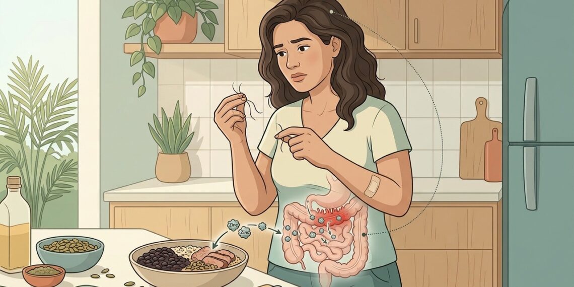 A falta de zinco no organismo não se explica apenas pela dieta desequilibrada, mas sim por doenças intestinais silenciosas, como doença de Crohn ou síndrome do intestino curto