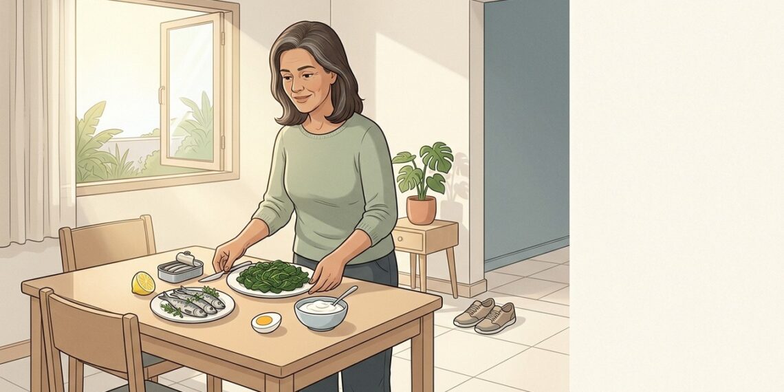 A osteoporose em mulheres na pós-menopausa não é causada apenas pela falta de cálcio, mas também pela deficiência de vitamina D, que permite a fixação do mineral nos ossos