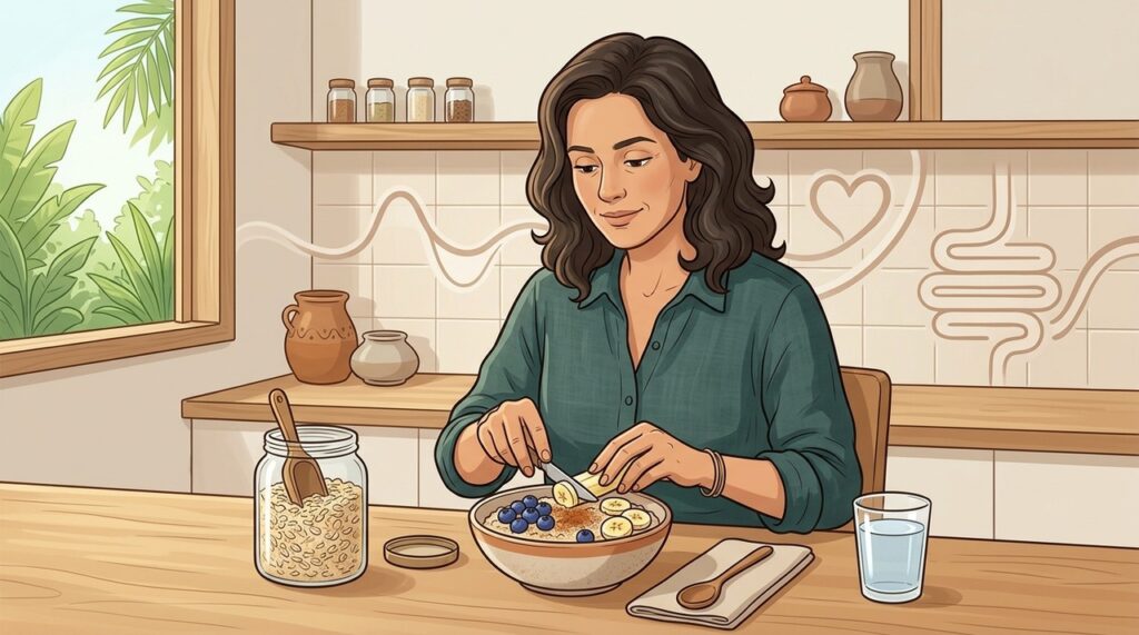 A beta-glucana da aveia atua no metabolismo, coração e microbiota intestinal.
