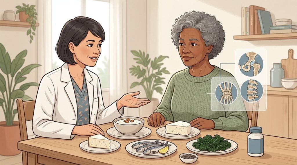 Idosos e mulheres pós-menopausa podem precisar de atenção especial ao consumo de cálcio.