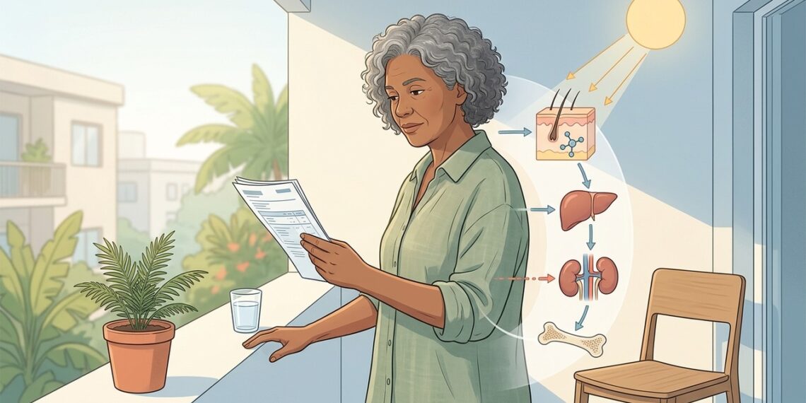 Obesidade, idade e doenças podem manter vitamina D baixa mesmo com exposição solar.
